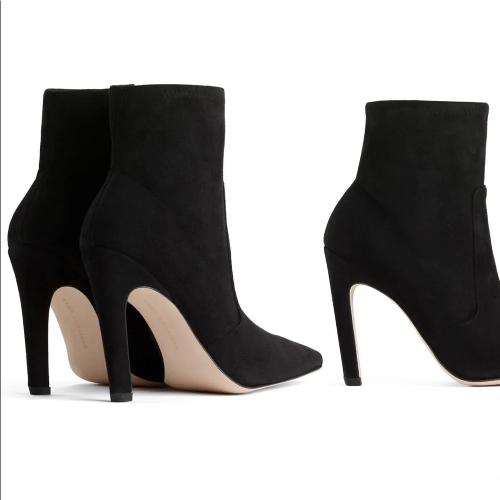Siren Anika Black Suede Booties- Size 7 - Picture 3 of 7